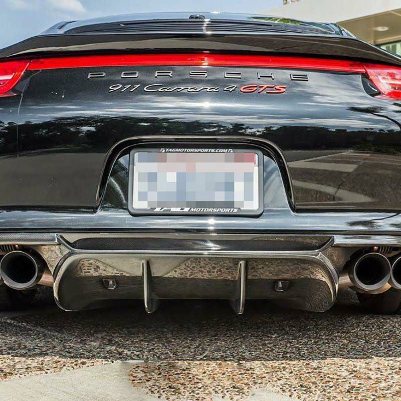 ポルシェ 991カレラ Vsport Finned リアディフューザー【NRAuto】
