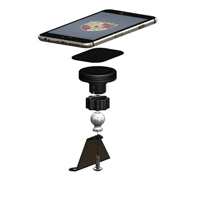 ポルシェ 991/ボクスター/ケイマン専用 マグネットスマホホルダー