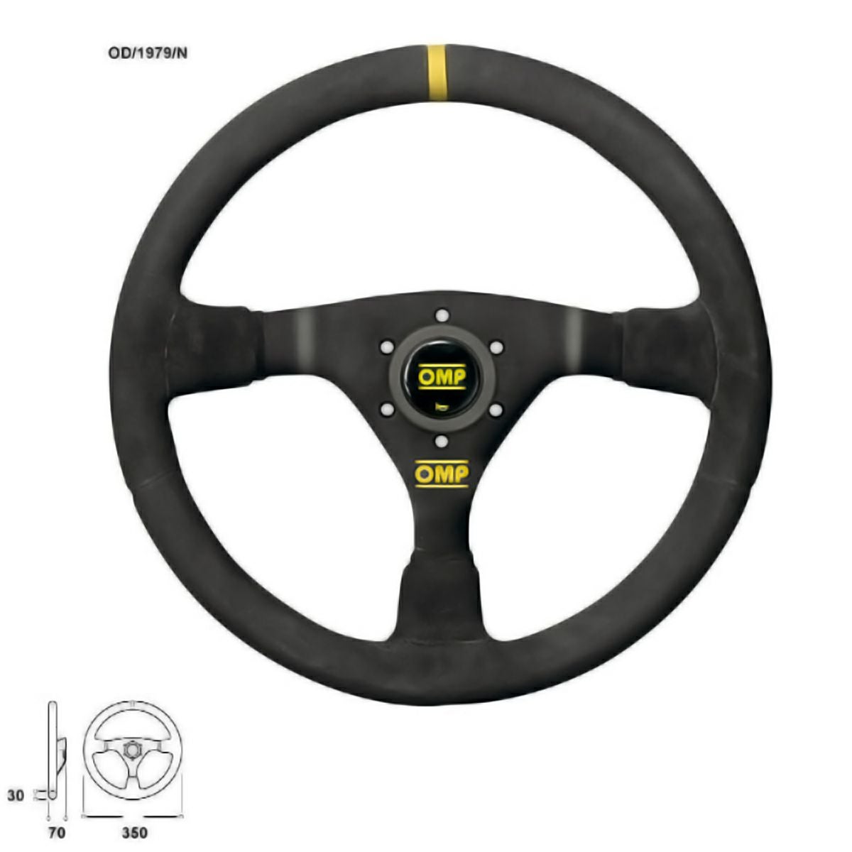 OMP】WRC ステアリングホイール 350mm