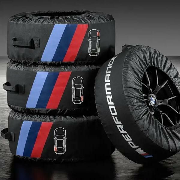  純正 M PERFORMANCE タイヤバッグ 【4枚セット】 BMW純正】 M Performance タイヤ バッグ4本セット 17~22インチ 36132461758