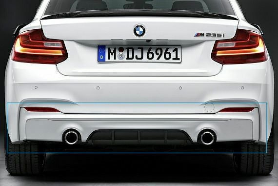 BMW純正】M PERFORMANCE リア ディフューザー マットブラック F22/F23