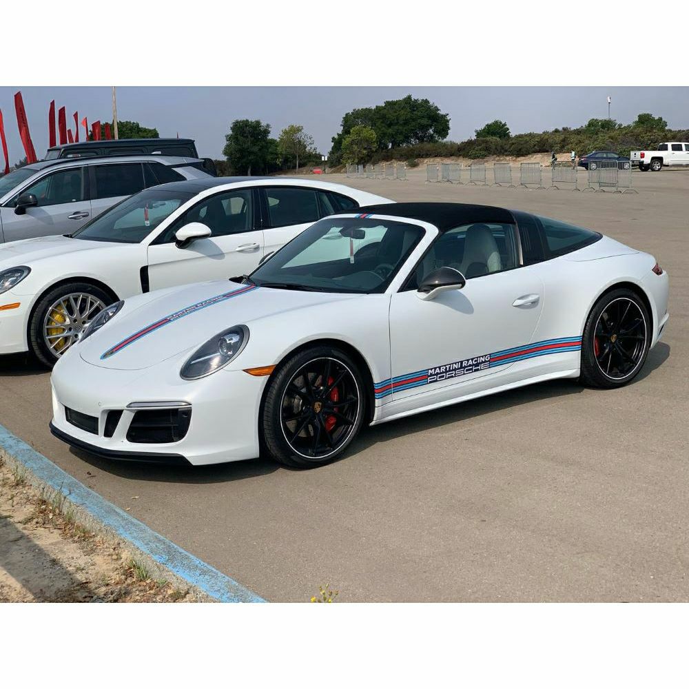 ポルシェ 911 カスタマイズ サイド デカール MARTINI ナローストライプ