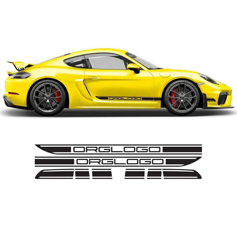 ポルシェ ボクスター/ケイマン カスタマイズ サイド RACING デカール ポルシェ ボクスター/ケイマン カスタマイズ サイド RACING デカール