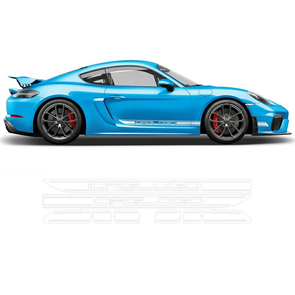 ポルシェ ボクスター/ケイマン カスタマイズ サイド RACING デカール