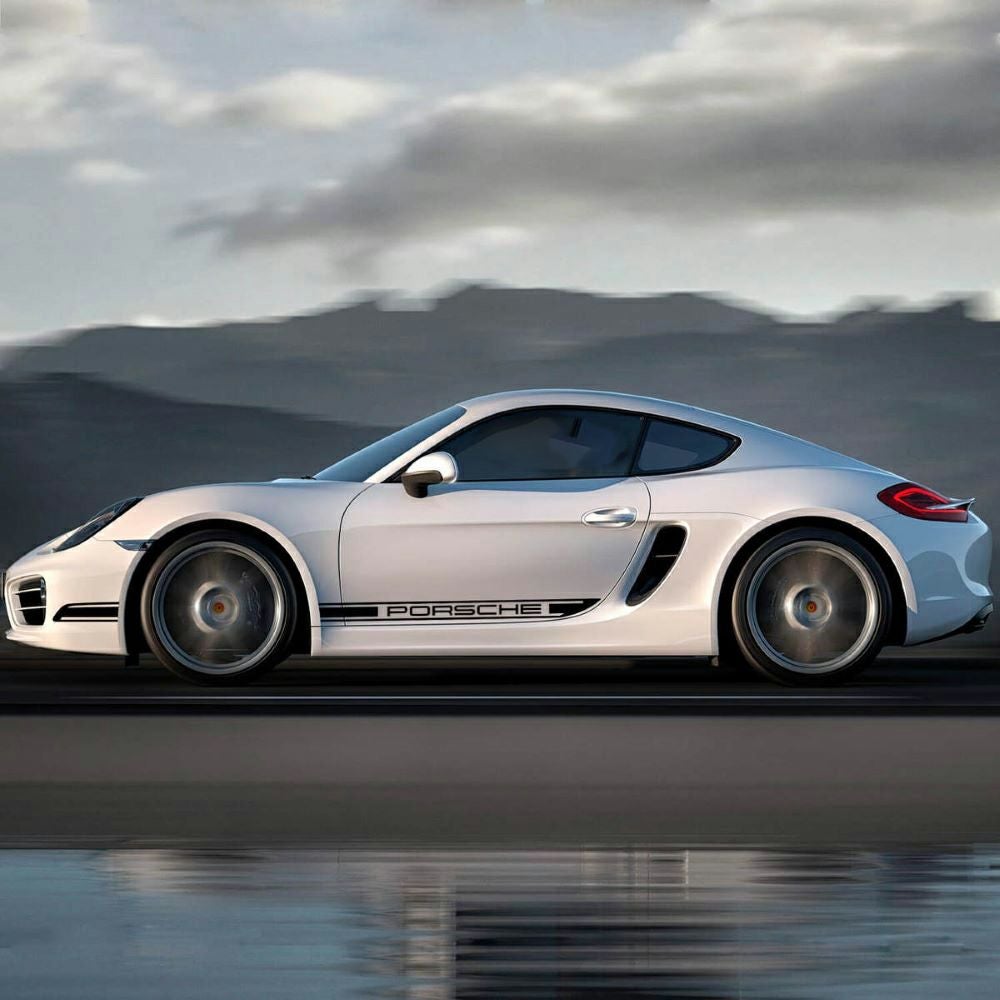 ポルシェ ボクスター/ケイマン カスタマイズ サイド RACING デカール