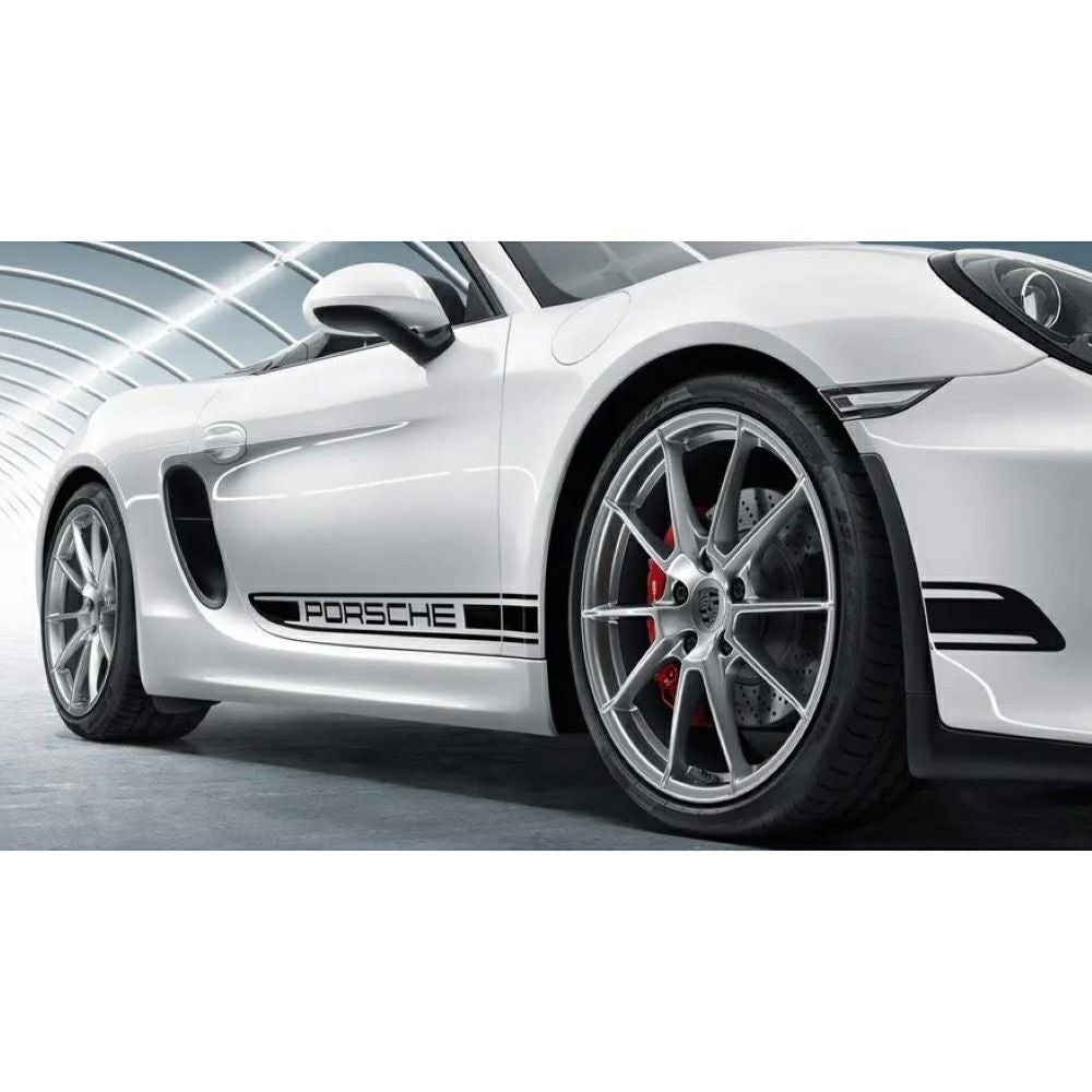 レア ポルシェ 718 ・ ボクスター ノベルティ 非売品 ガレージ プレート ポルシェ ボクスター/ケイマン カスタマイズ サイド RACING デカール