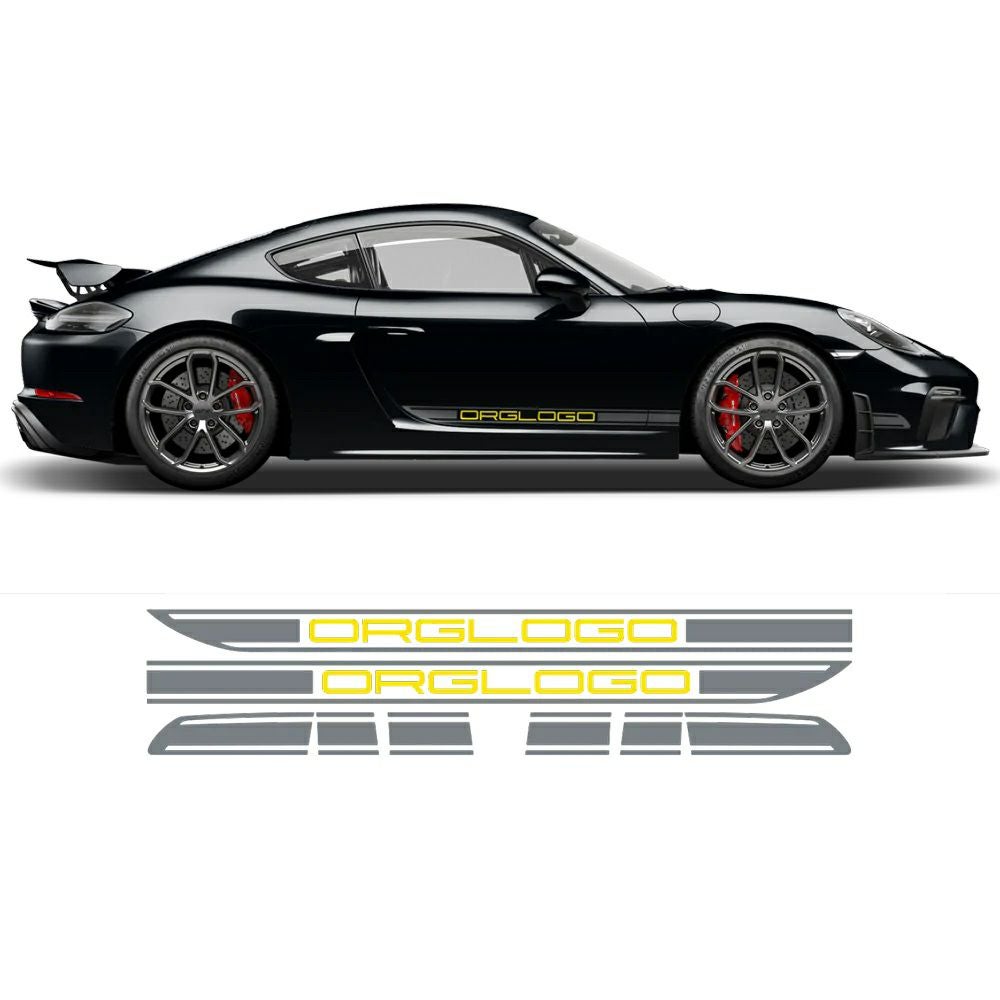 ポルシェ ボクスター/ケイマン カスタマイズ サイド RACING デカール