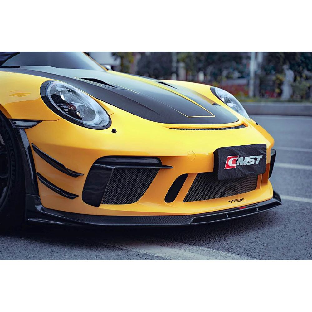 特価 ポルシェ 991 GT3 カーボン フロントカナード バンパーフィン 新品 ポルシェ 991(911) GT3／GT3 RS カーボン フロントバンパー カナード