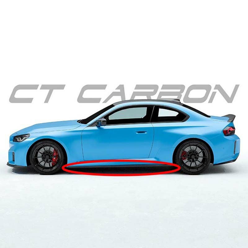 BMW M2(G87) カーボン・サイドスカート【CT Carbon】