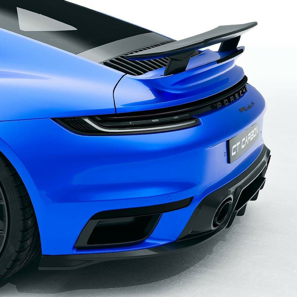 ポルシェ 992ターボS カーボン・リアスポイラー【CT Carbon】