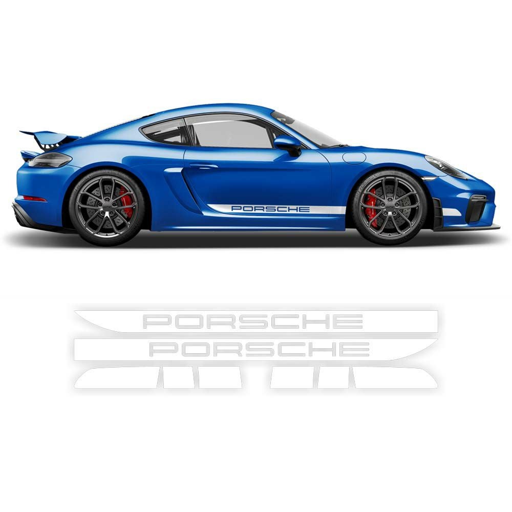 ポルシェ 981ボクスター／ケイマン ワンカラー・サイドレーシングデカール