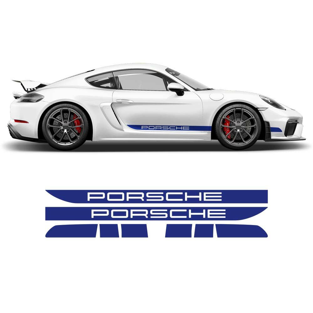 ポルシェ 981ボクスター／ケイマン ワンカラー・サイドレーシングデカール