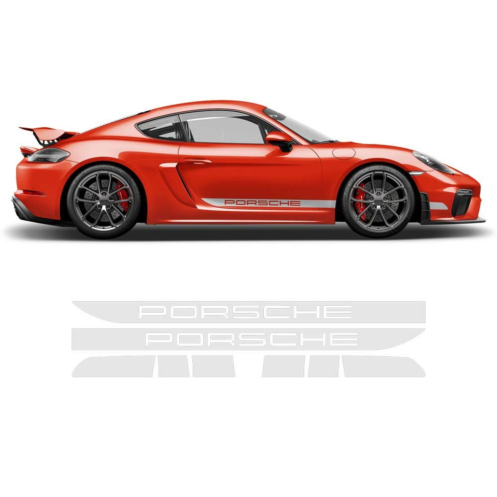 ポルシェ 718ボクスター／ケイマン ワンカラー・サイドレーシングデカール