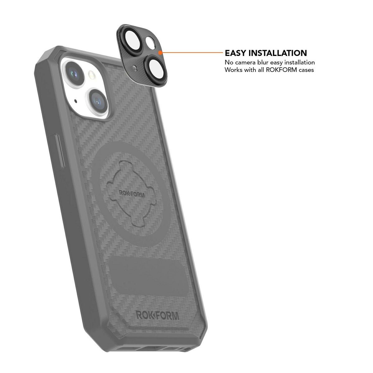 ROKFORM iPhone15/PLUS用 カメラレンズプロテクター3