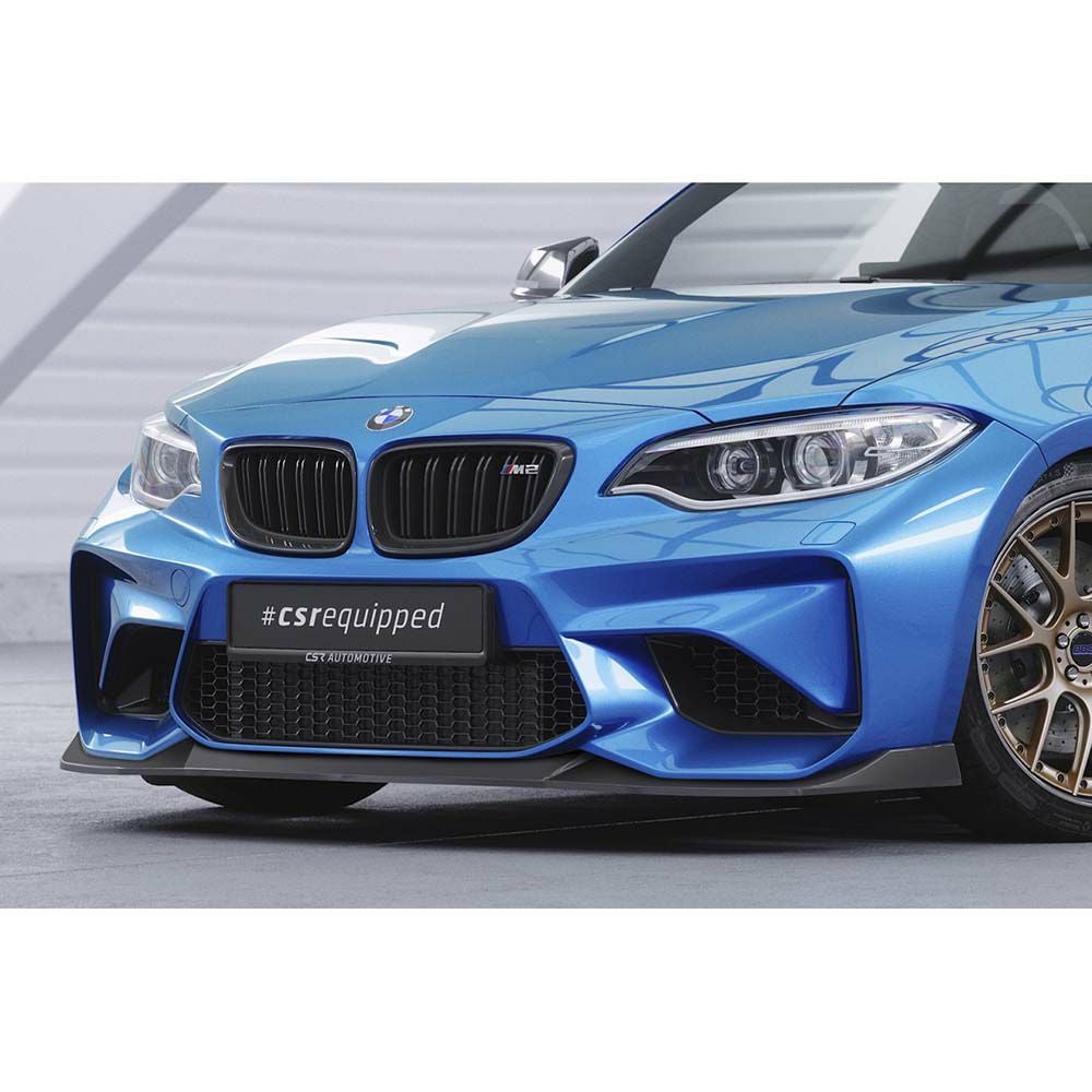 BMW M2(F87) グロスブラック・フロントリップスポイラー【CSR】