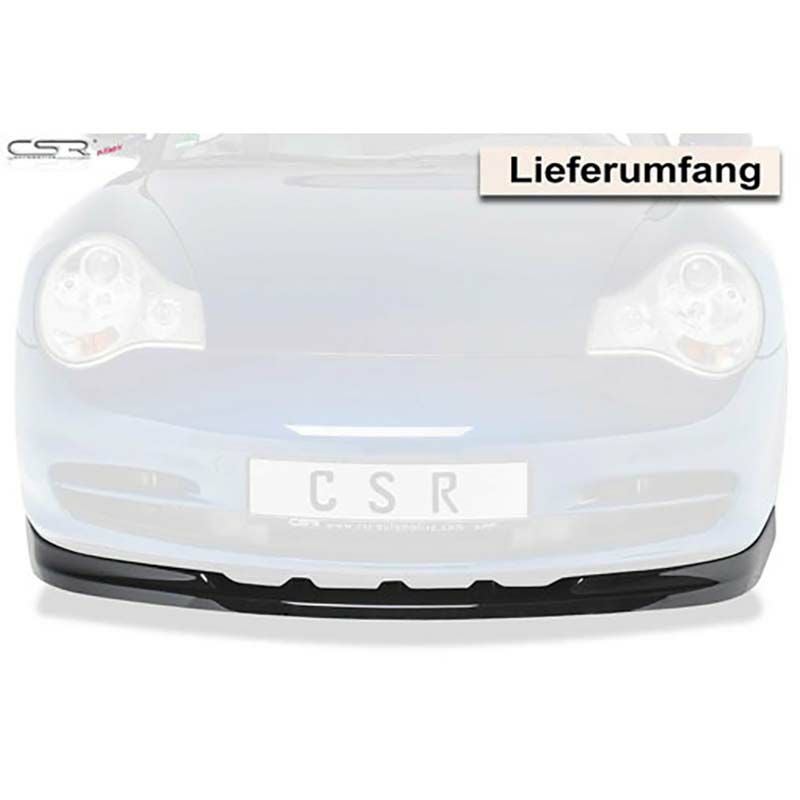 ポルシェ 996カレラ後期 グロスブラック・フロントリップスポイラー【CSR】