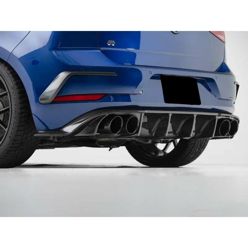 フォルクスワーゲン ゴルフ7R後期 カーボン・リアディフューザー【ECS